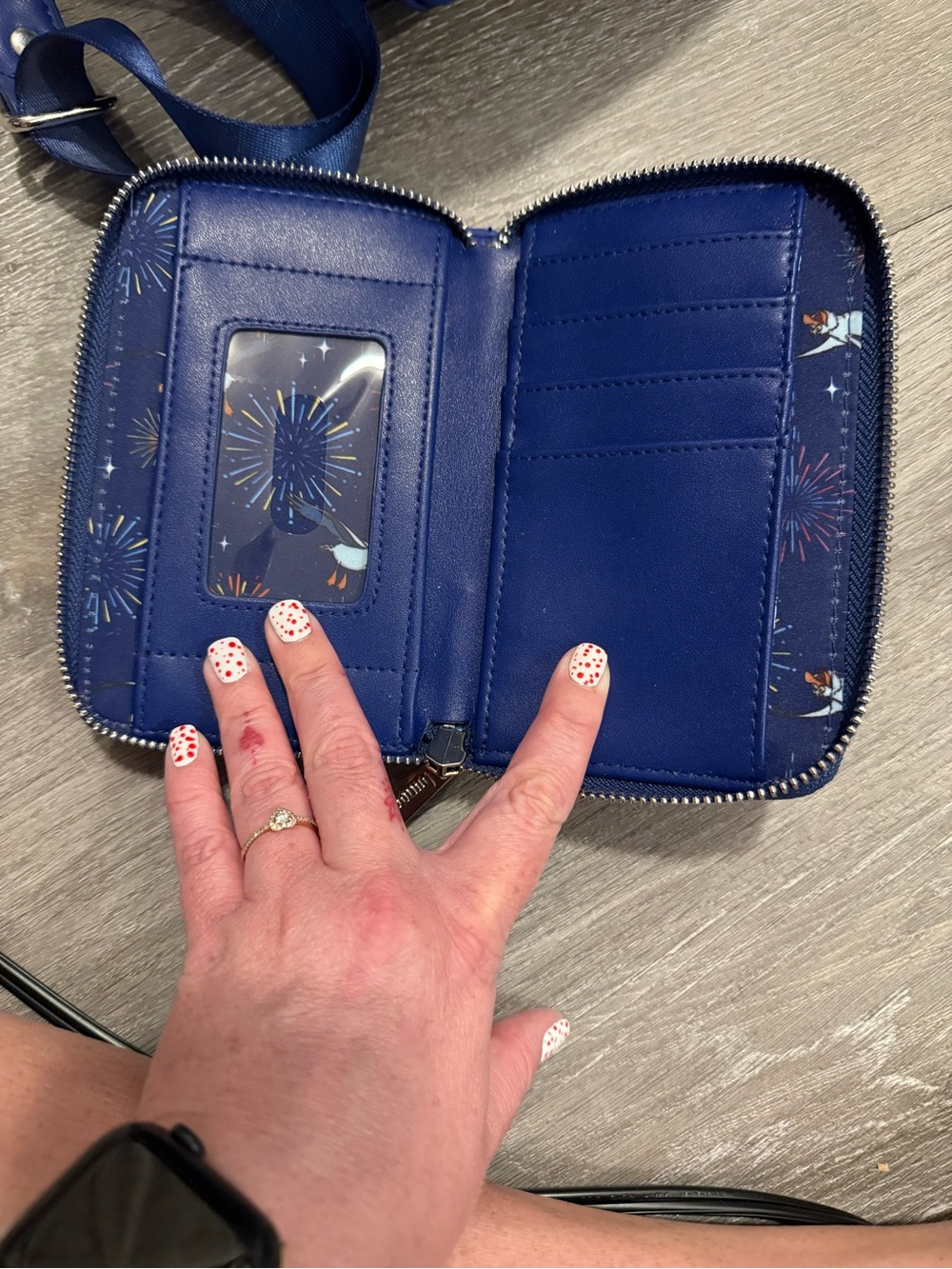 Loungefly Disney Ariel Navy Blue Mini Backpack and Zip Wallet Set - Picture 5 of 5